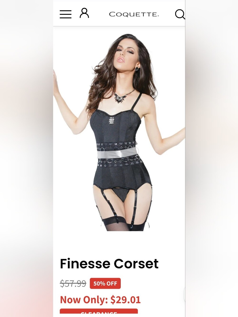 Coquette Waist Cincher, size L - Picture 8 of 10